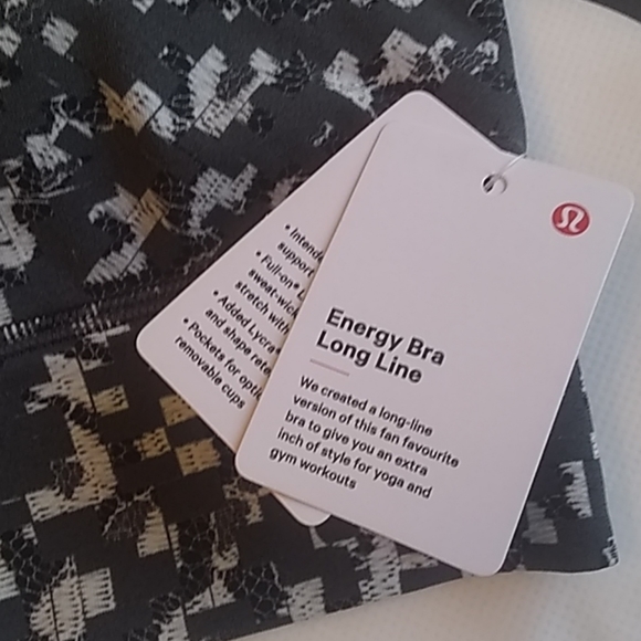 NWT Lululemon Energy Bra *Longline, 6, PLGG - Picture 3 of 6